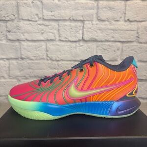 NIKE LEBRON XXI Basketball Shoes Multicolor Sneakers HF5353-400 Size US 10.5